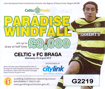 Paradise Windfall ticket