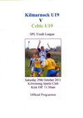 Kilmarnock SPL Under 19's  29/10/2011