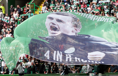 Ronny Deila banner displayed at CP for the first time