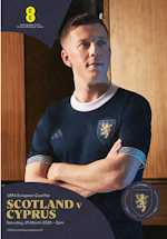 Scotland vs Cyprus 2023 - Calum McGregor on the front cover