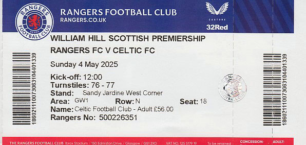 Match ticket