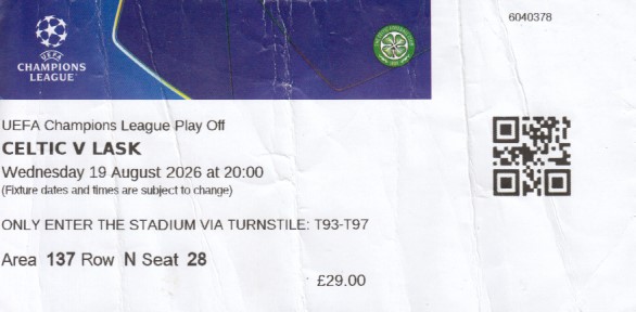 Match ticket