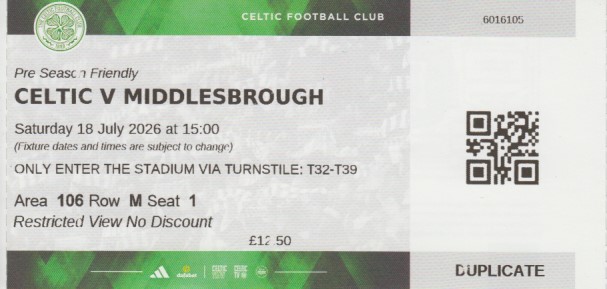 Match ticket
