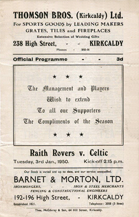 Match Programme