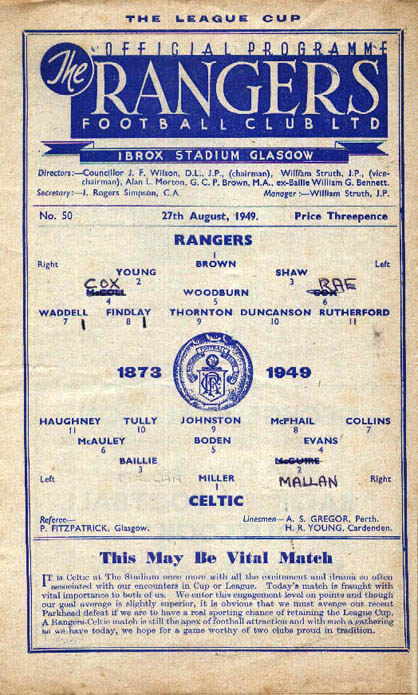 Match Programme