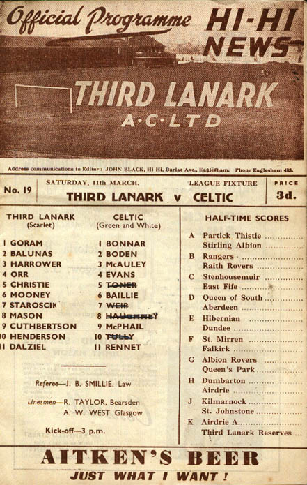 Match Programme