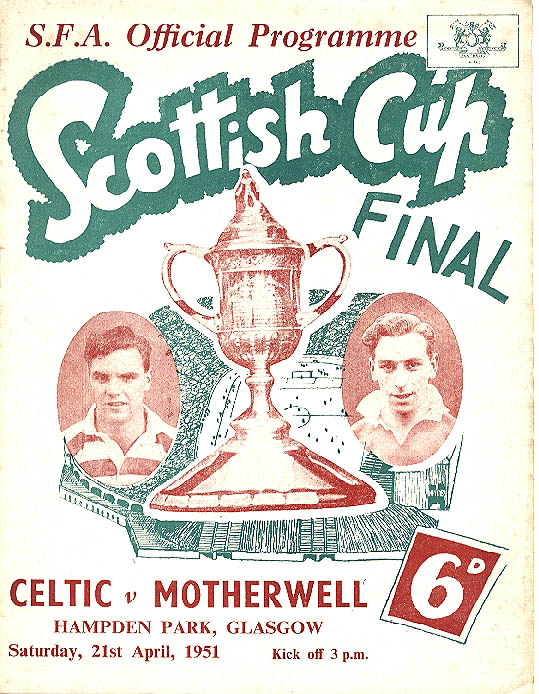 Scottish Cup Final  1951 programme