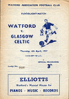 Watford v Celtic 1957