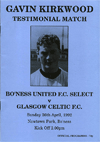 Bo'ness United v Celtic 1992