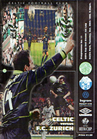 Celtic FC Fixtures, Results & Programmes 1998-1999