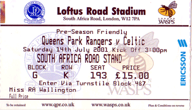 The match ticket
