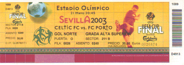 The match ticket